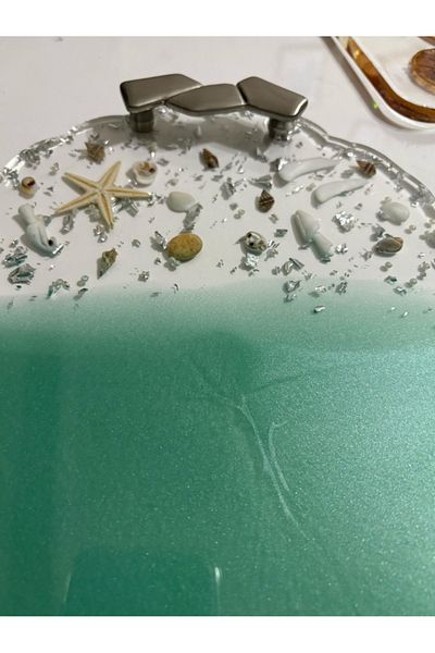 Pelince Epoxy Resin Tray - Soul of the Sea 02 - Size 25 cm X 32 cm