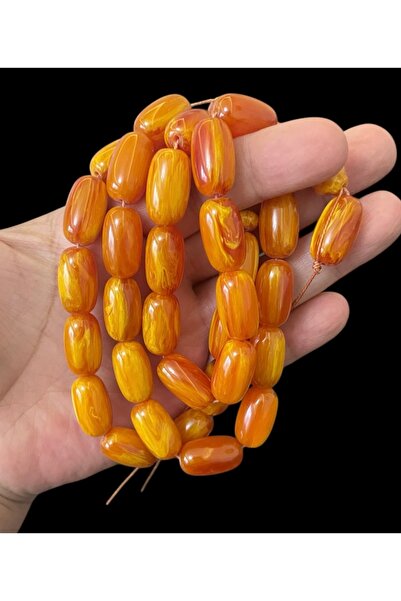 Trikala مسبحة كاتالين بلجيكية قديمة من المواد الراقية مقاس 20 × 12 مم