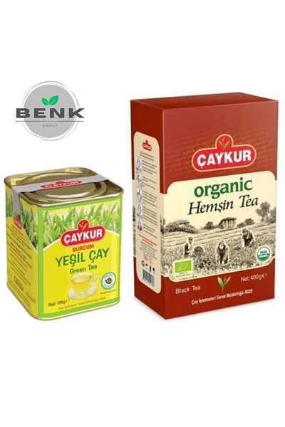 Çaykur Green Tea 100Gr. + Organic Hemşin Tea 400Gr.