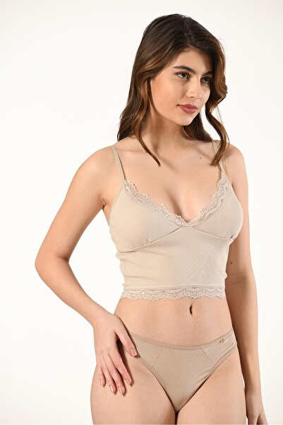 NUİTAMORE Nuitamore Padded Danel Detailed Crop