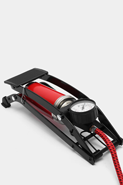 AfterTimes Basınç Göstergeli Ayak Pompası Bisiklet Tekerlek Araç Hava Pompası