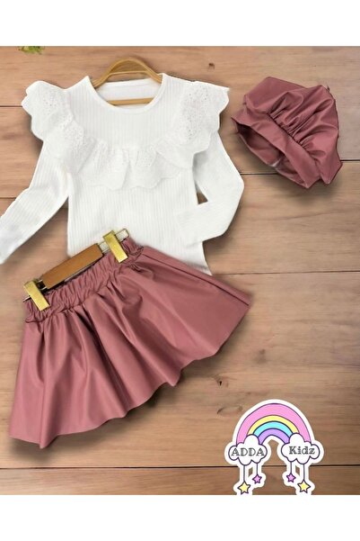 Kids Addakidz deri etek bluz takım