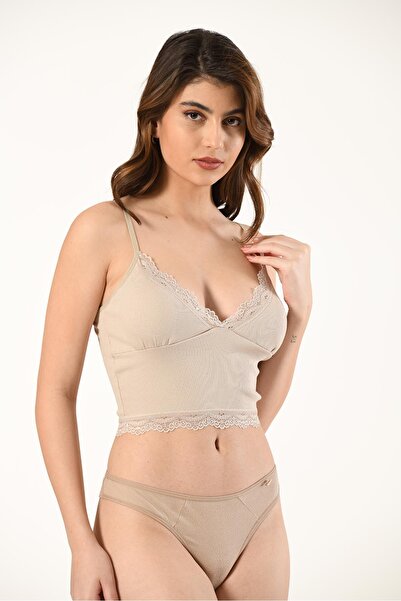 NUİTAMORE Nuitamore Padded Danel Detailed Crop