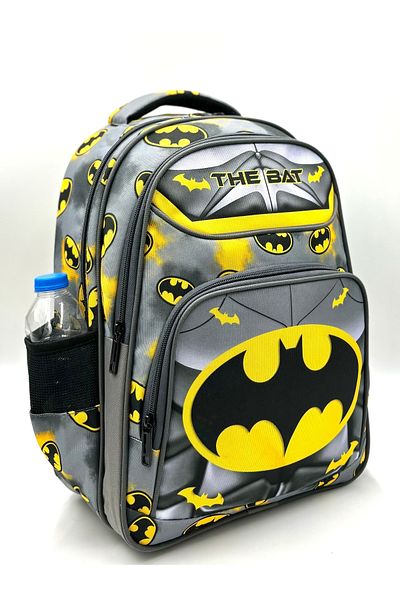 Bevitton Uls-8964 The Bat Grey ghiozdan pentru școală primară, 3 piese, model de caractere, băiat