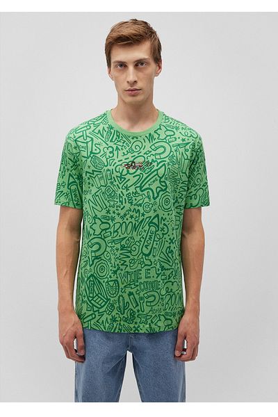 Mavi Ανδρικό μπλουζάκι με στάμπα Coyote casual loose fit