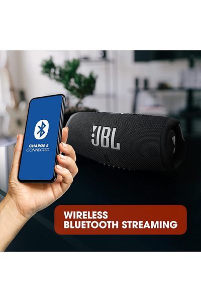 JBL مكبر صوت Charge 5 المحمول - باور بانك مدمج - صوت احترافي قوي - جهير مزدوج - بطارية تدوم حتى 20 ساعة