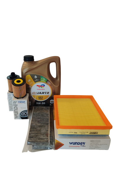 WUNDER PEUGEOT PARTNER 1.6 BLUE HDİ PERİYODİK FİLTRE VE TOTAL 5W30 YAĞ BAKIM SETİ
