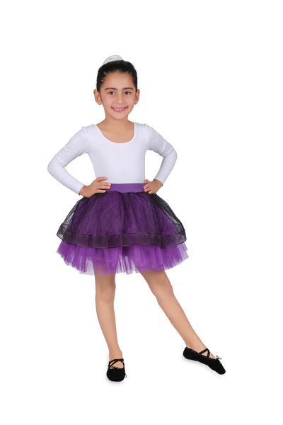 LULLY KİDS Lully Kids Дівчача сукня з павутинним тюлем і стрічками, з детальною спідницею-пачкою