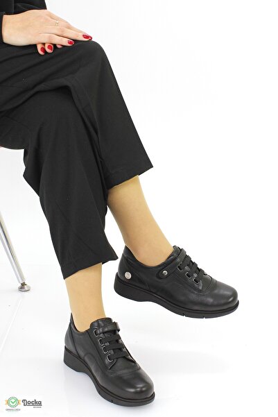 Mammamia Kadın Ortopedik Hakiki Deri Cırtlı Mevsimlik Ayakkabı M26YA3620