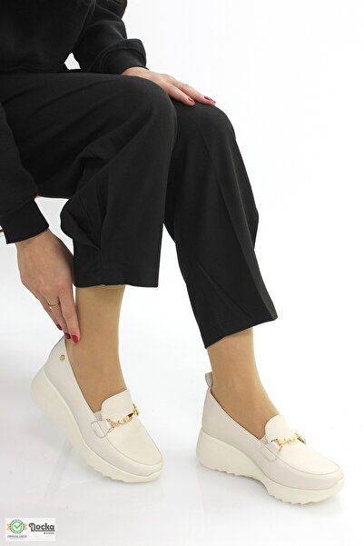 Mammamia Kadın Hakiki Deri Ortopedik Dolgu Topuk Günlük Ayakkabı M26YA7266