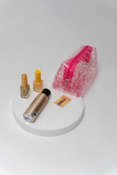 Rof Bag حقيبة شفافة للبحر والسفر والعناية بالطفل ومستحضرات التجميل (المكياج) ...