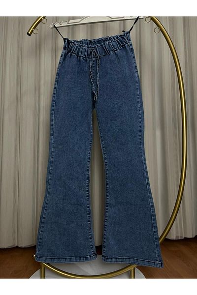 SMY Spanish Leg Jeans with Elastic Waist