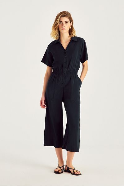 Naramaxx Capri Length Jumpsuit with Elastic Waist