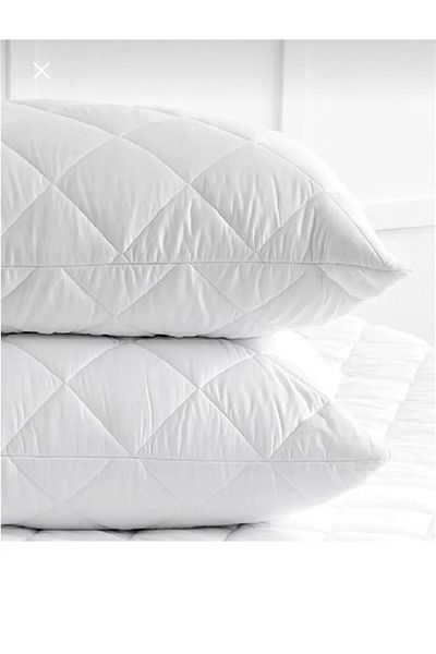Alez Dünyası Protettore Microfiber Quilted Zippered Pillow Protector Mattress Protector 2 Pieces 50X70 cm