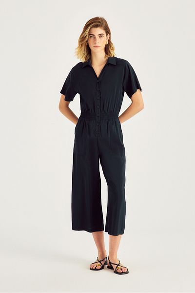Naramaxx Capri Length Jumpsuit with Elastic Waist