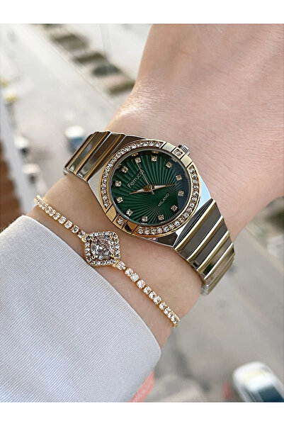 Ferrucci Kadın Kol Saati  Ve Bileklik Hediye