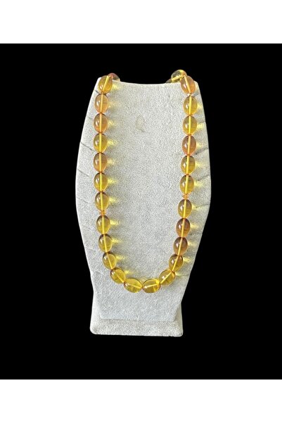 Trikala Özel işçilikli Dominik Kehribar Şefaf Su Damlası 13.5x10mm