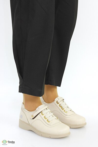 Mammamia Kadın Ortopedik Hakiki Deri Cırtlı Mevsimlik Ayakkabı M26YA3620