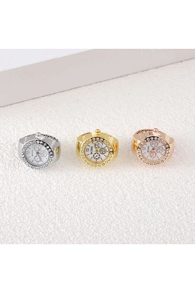 QUARTZ Stylish Ring Watch with Crystal Elegant Stone – Fashionable and Meaningful Accessory |   Loving Gift, Jewelry, Ring Watch