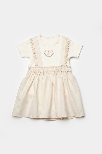 Biorganic Baby Girl Dress Butterfly - Gots Certified