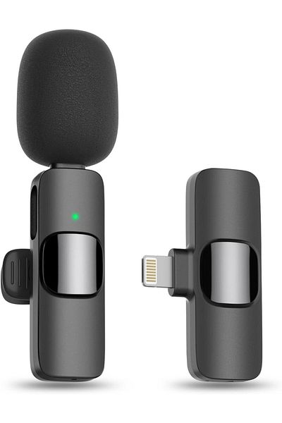 Generic Bluetooth Mini Microphone for iPhone/iPad - Wireless Lavalier Mic for TikTok, YouTube, Podcast