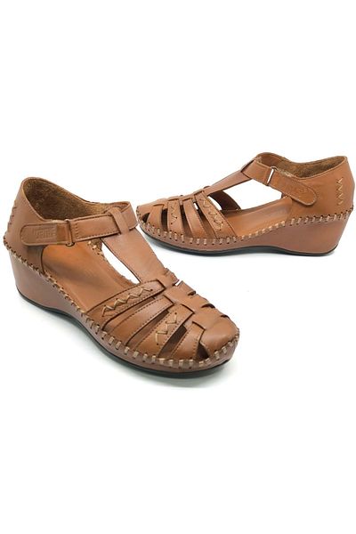 Venüs Miqula Genuine Leather Comfort Orthopedic Women's Sandals Taba