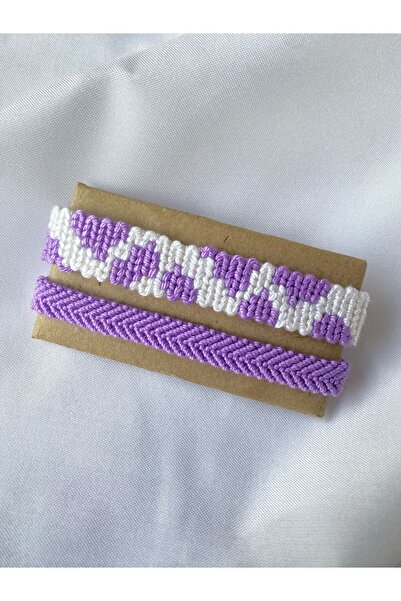 MELUSH Cow Pattern Knitted Bracelet Set of 2