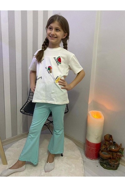 Mnk Baby&Kids Zelene duge španske pantalone i set badi majica kratkih rukava ...