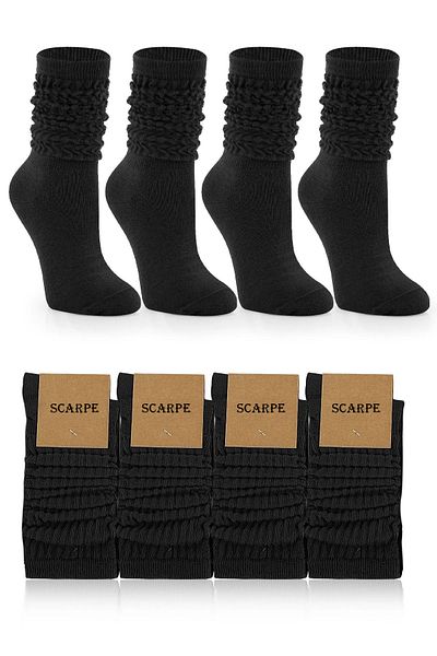 Scarpe Butik 4 Pack Women's Seasonal Socks Yoga Fitness Plates Sports and Aerobics Boot Socks Stylish Socks