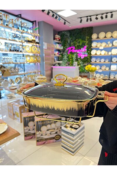 PONCİKPAZAR 32 cm Kare Sunum Tenceresi