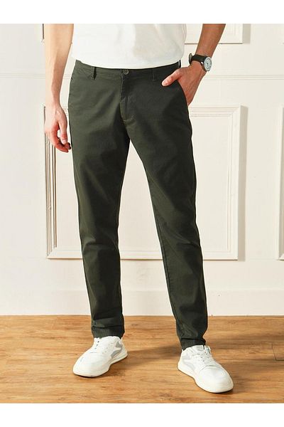 Dennis Lingo By Styli Cotton Slim Fit Trousers