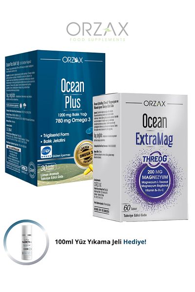 Ocean Omega 3 Plus Softgel and Extramag Threog Tablet Combo