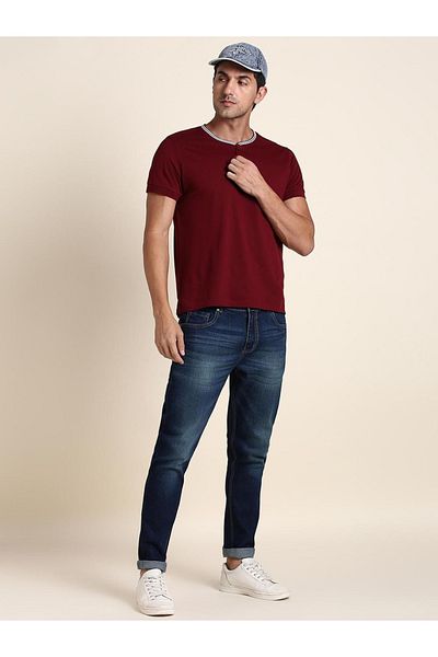 Dennis Lingo By Styli Mid Wash Slim Fit Jeans