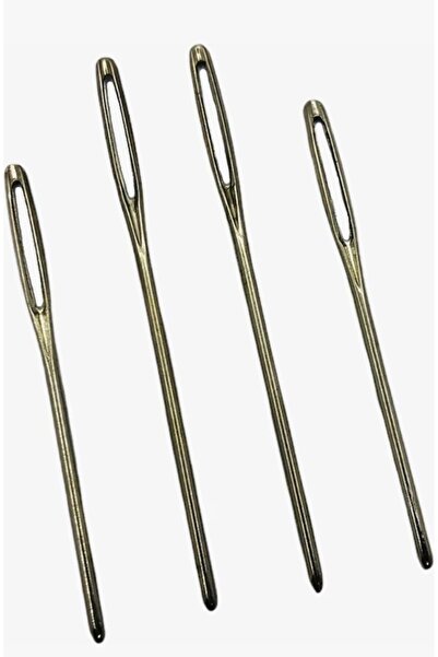 BALIM ÖRGÜ EVİ 2 مقاسات إبر صوف معدنية، 4 قطع