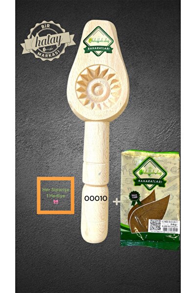 ABDULLAH DAĞ Hatay Yöresinden Ahşap Tahta Pasta Kömbe Kerebiç Kalıbı + 24 gr ...