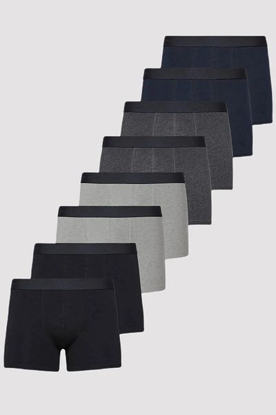 Didaly 8' Pack Men's Cotton Lycra Comfortable Fit Boxers (Flexible)