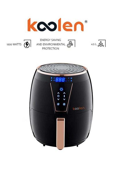 Koolen Colin Air Fryer 4.5L 1500W Digital Touch Black 816102005