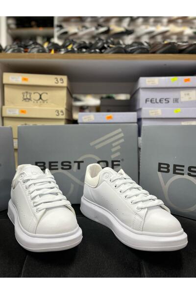 Best Of B-150 WHITE AND BLACK MEN'S SNEAKERS