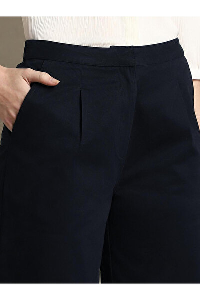 Dennis Lingo By Styli Cotton Mid-Rise Straight Fit Formal Trousers