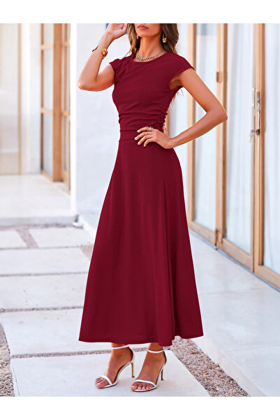 Diva By Styli Solid Tee and Maxi Skirt Set