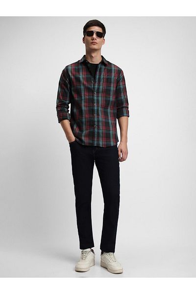 Dennis Lingo By Styli Checked Slim Fit Casual Shirt