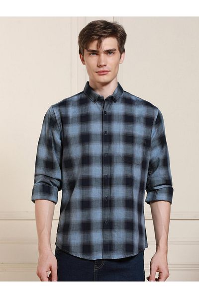 Dennis Lingo By Styli Checked Long Sleeves Casual Shirt