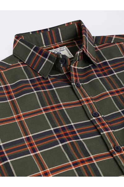Dennis Lingo By Styli Checked Long Sleeves Casual Shirt