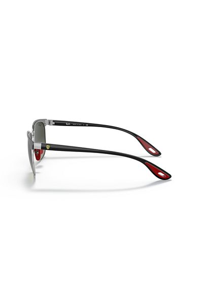 Ray-Ban Ray Ban Unisex Square Sunglasses- Rb 3698m - Lense Size:53mm - Black On Silver