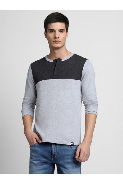 Dennis Lingo By Styli Printed Long Sleeves Neck T-Shirt