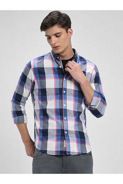 Dennis Lingo By Styli Checked Long Sleeves Casual Shirt