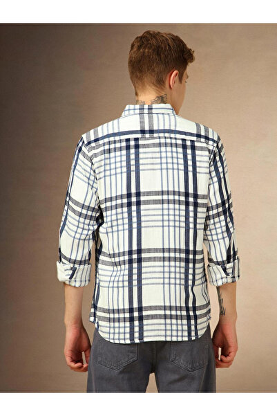 Dennis Lingo By Styli Checked Button-Down Casual Shirt