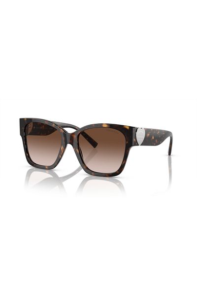 Tiffany model 0TF4216 80153B54 Acetate Square Havana for Adult Female