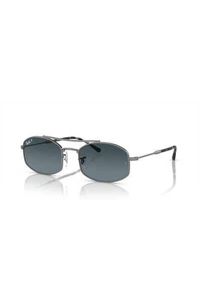 Ray-Ban Ray Ban Unisex Oval Sunglasses- Rb 3719 - Lense Size:54mm - Gunmetal