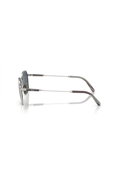 Ray-Ban Ray Ban Unisex Irregular Jim Titanium Sunglasses- Rb 8094 - Lense Size:53mm - Silver